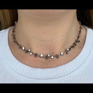 Silver sparkling necklace